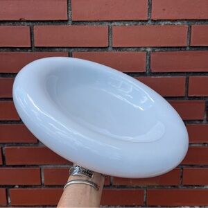 Vintage Haeger Shallow Art Deco Bowl White MCM